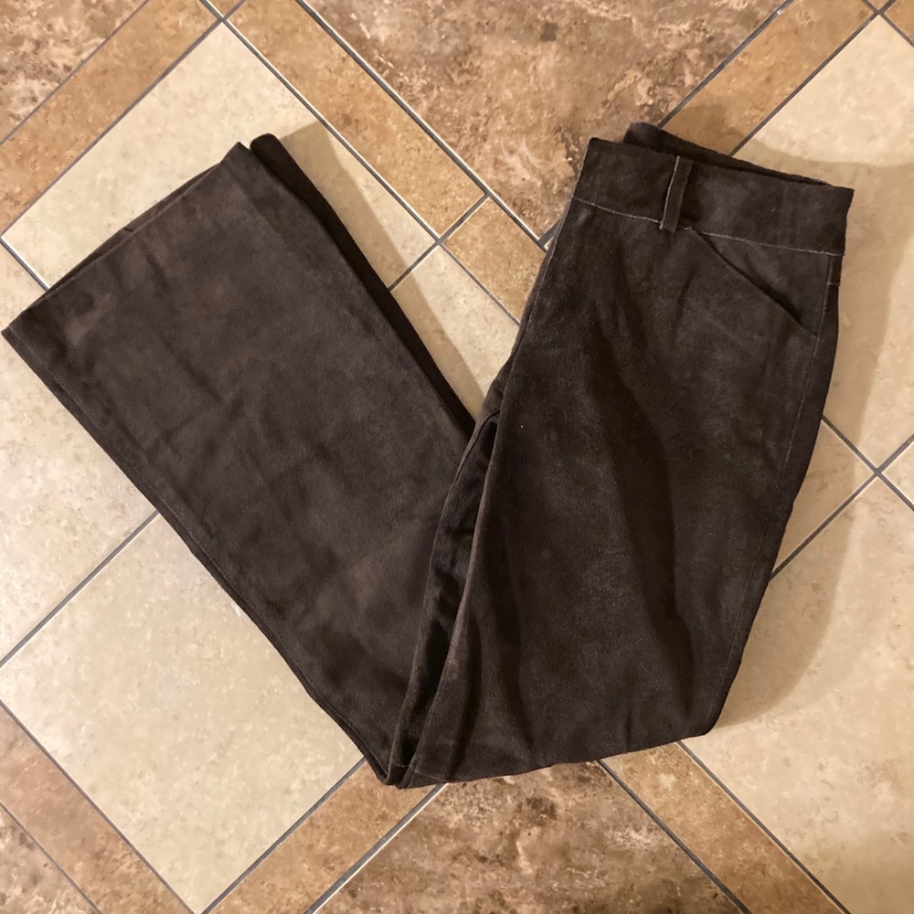 Theory Suede Pull-on Kick Pant